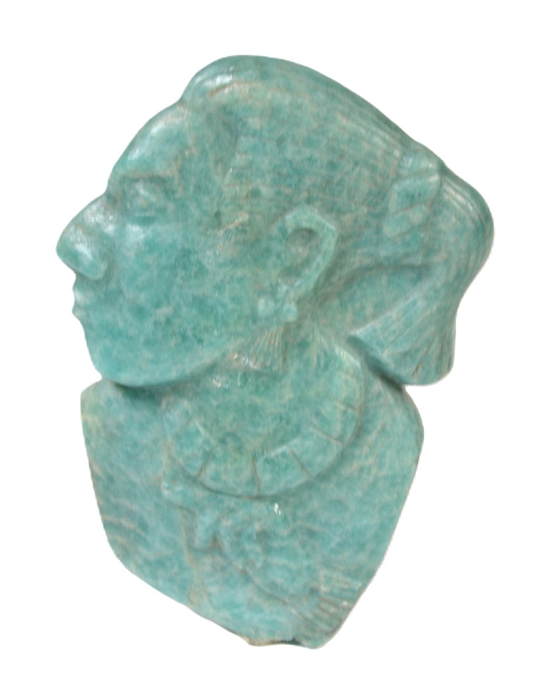 Navajo Turquoise Female Head Figure