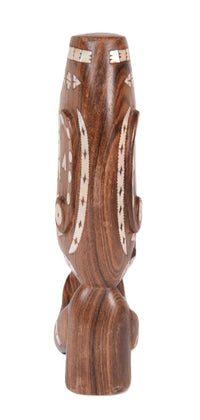South Pacific Inlaid Shell Tiki Head