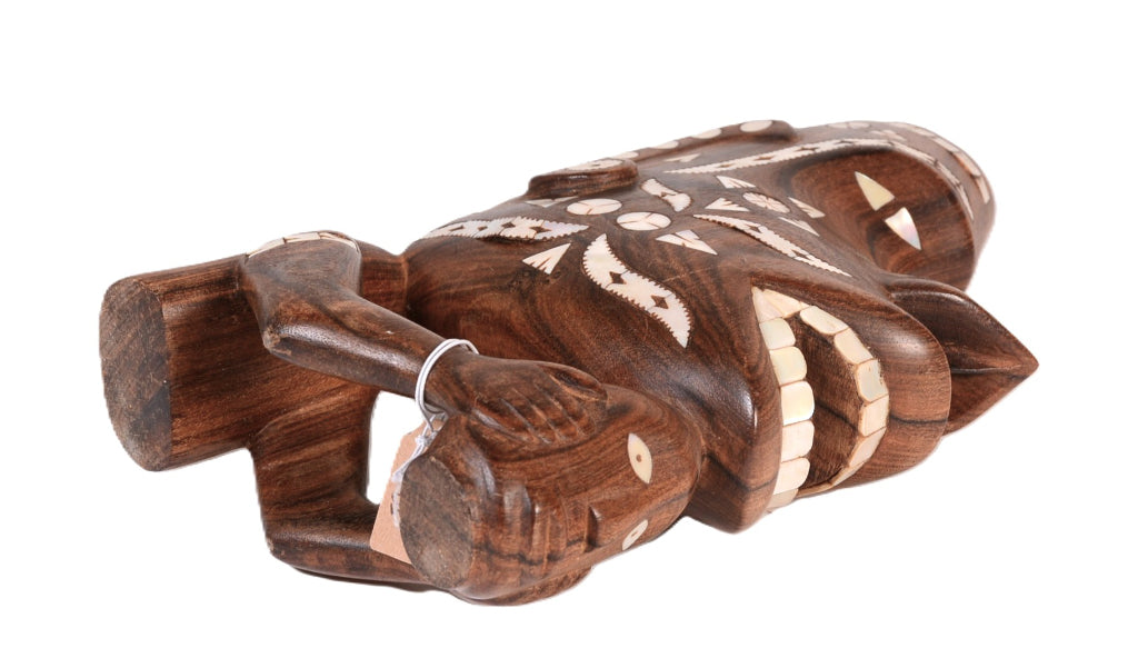 South Pacific Inlaid Shell Tiki Head