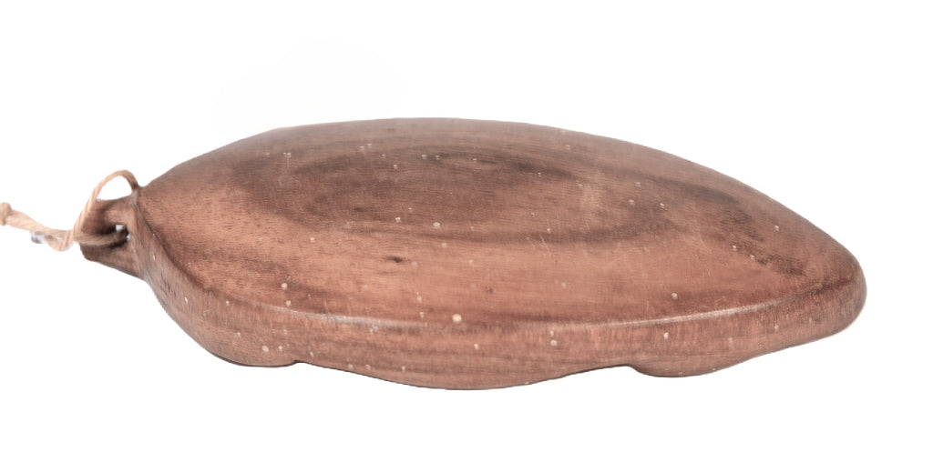 South Pacific Inlaid Shell Wood Mask Tiki Head