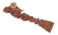 South Pacific Wood Tiki Figure with Rope