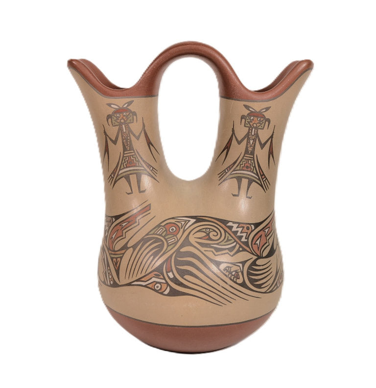 Santa Clara Pueblo Polychrome Wedding Jar By Margaret & Luther Gutierrez