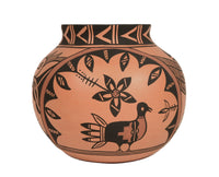 Jemez Pueblo Polychrome Pottery Jar By Reyes Madalena