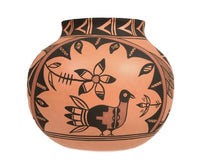Jemez Pueblo Polychrome Pottery Jar By Reyes Madalena