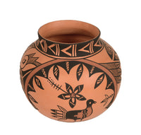 Jemez Pueblo Polychrome Pottery Jar By Reyes Madalena