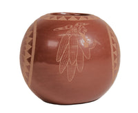 Santa Clara Pueblo Pottery By Camillo Tafoya "Sunflower"