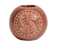 Santa Clara Pueblo Pottery By Camillo Tafoya "Sunflower"