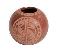 Santa Clara Pueblo Pottery By Camillo Tafoya "Sunflower"
