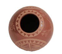 Santa Clara Pueblo Pottery By Camillo Tafoya "Sunflower"