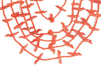 Navajo Coral Fetish Bird Necklace