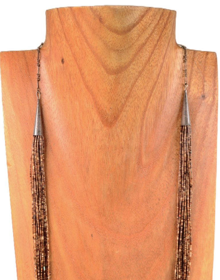 Santo Domingo Pueblo Heishi and Turquoise Bead Necklace