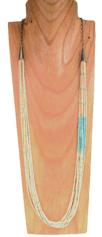 Santo Domingo Pueblo Heishi and Turquoise Necklace