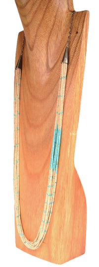 Santo Domingo Pueblo Heishi and Turquoise Necklace