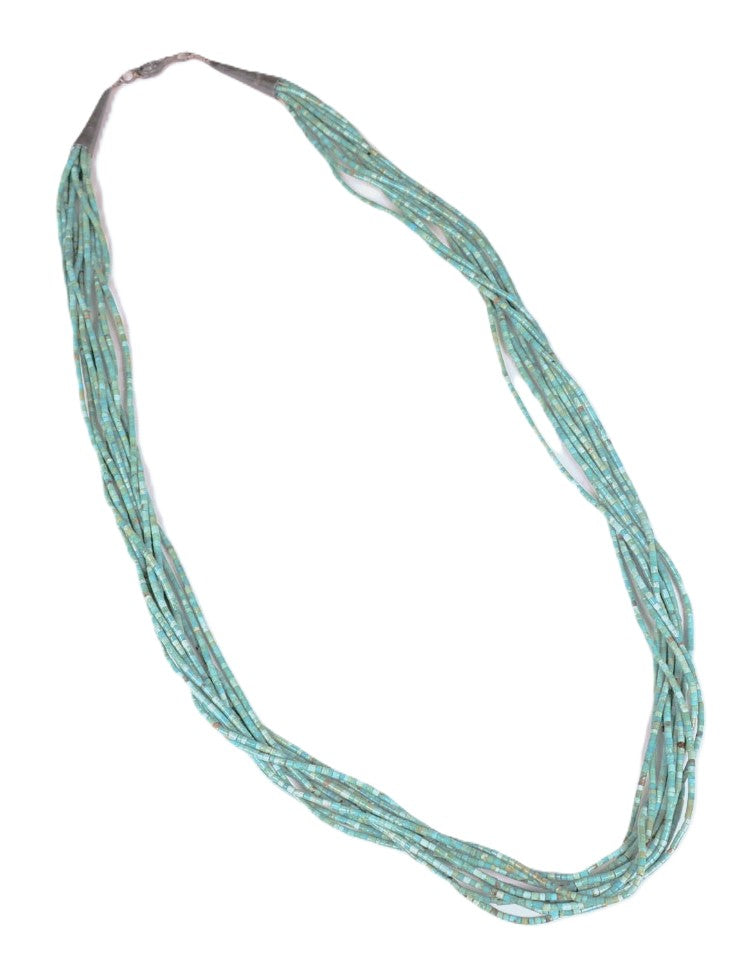 Santo Domingo Pueblo Turquoise Heishi Necklace