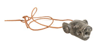 Inuit Bear Pendant on Leather Strap