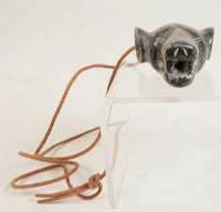 Inuit Bear Pendant on Leather Strap