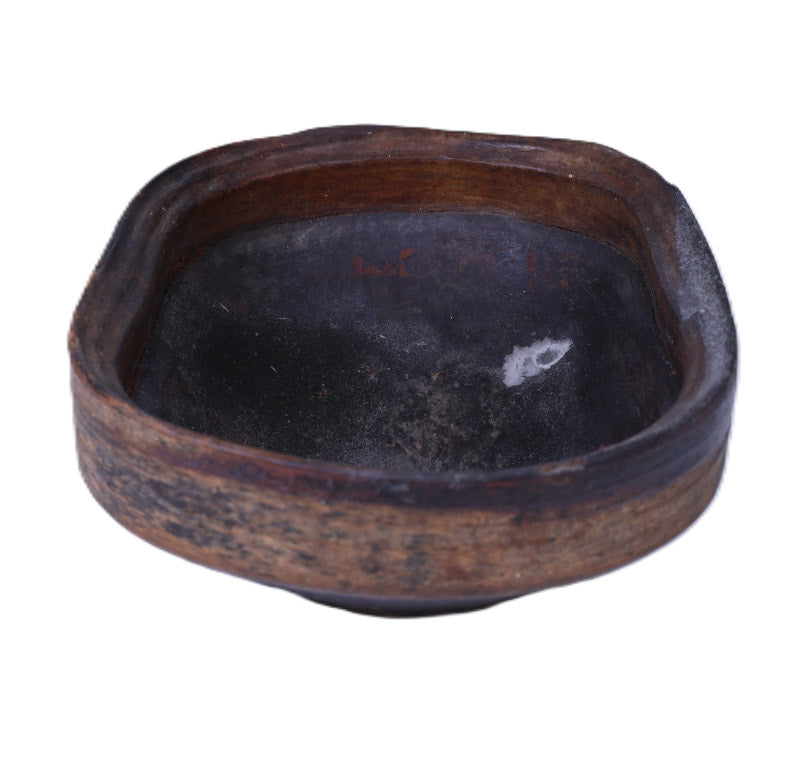 19th Century  Eskimo Wood Oil Bowl