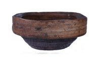 19th Century  Eskimo Wood Oil Bowl