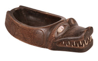 Tlinkit Carved Wood Seal Bowl