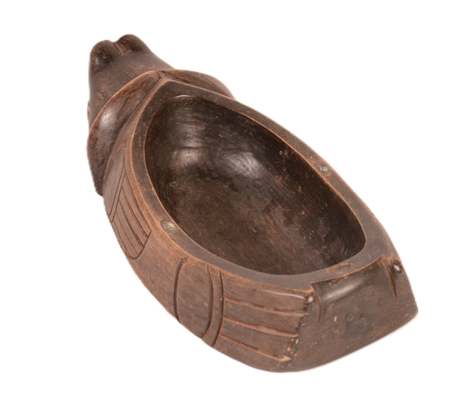 Tlinkit Carved Wood Seal Bowl