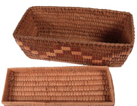 Salish Rectangular Basket Box with Lid