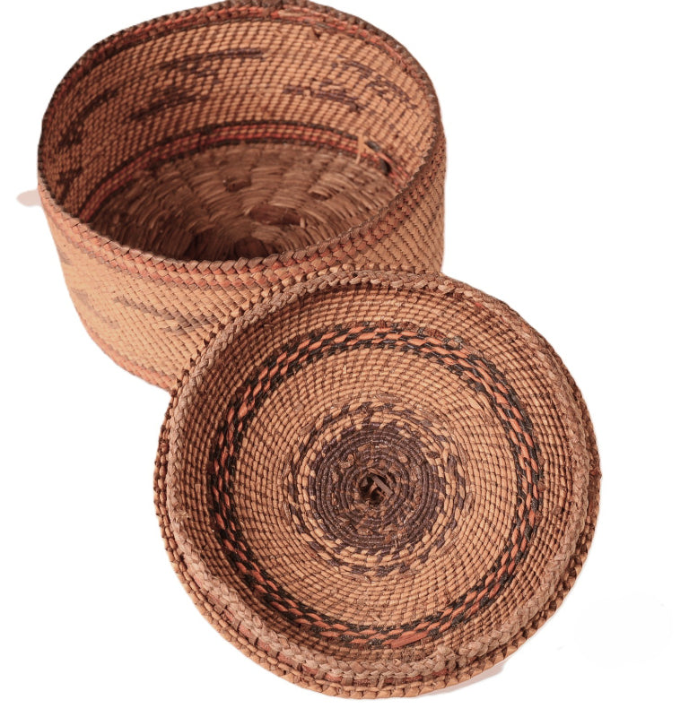 Makah Small Basket with Lid