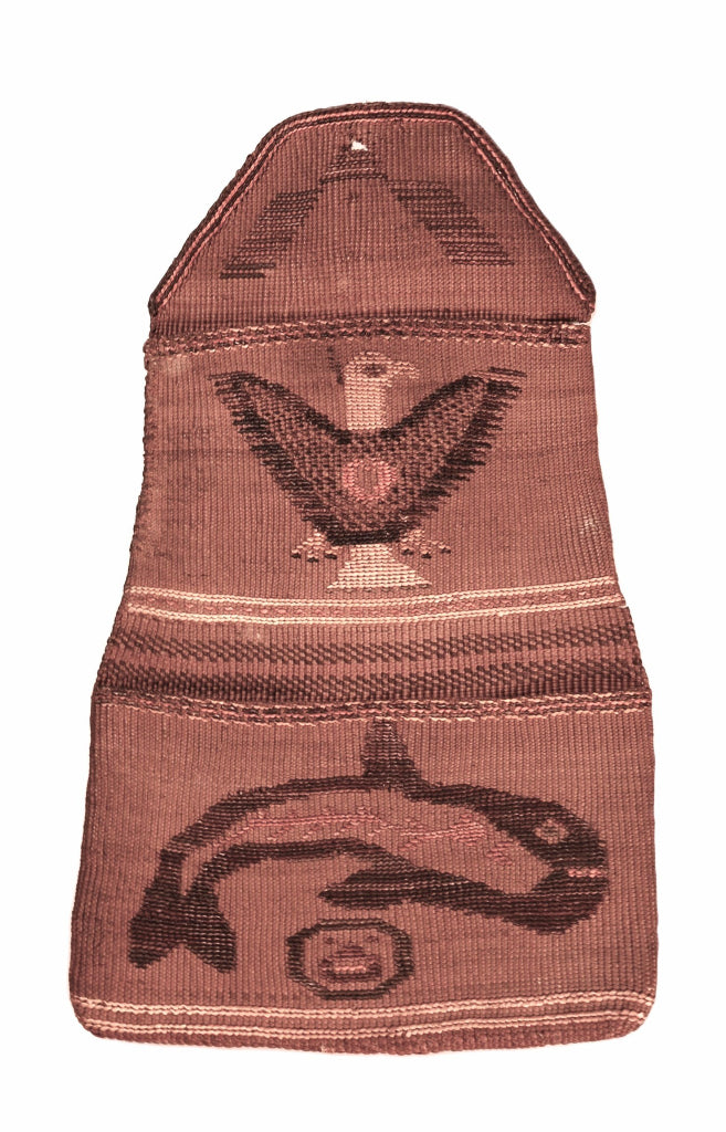Tlingit Wall Pocket Basketry; Thunderbird and Whale