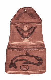 Tlingit Wall Pocket Basketry; Thunderbird and Whale
