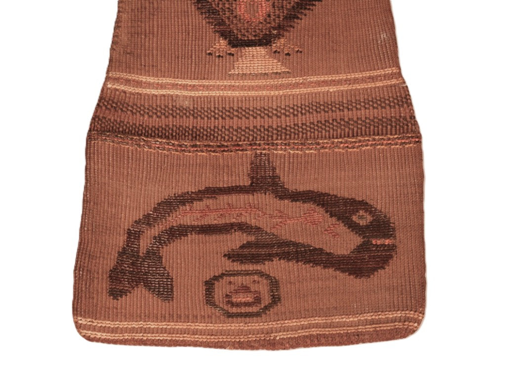 Tlingit Wall Pocket Basketry; Thunderbird and Whale