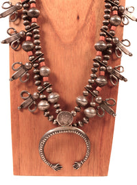 Navajo Squash Blossom Necklace