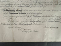 Grover Cleveland Presidential Appointment for the "Agent for the Indians of the Cheyenne River Agency in Dakota"