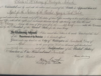 Grover Cleveland Presidential Appointment for the "Agent for the Indians of the Rosebud Agency in South Dakota"