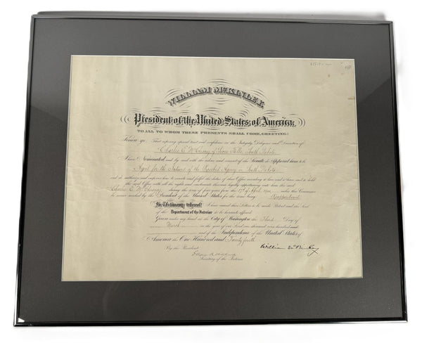 William McKinley Presidential Appointment for the "Agent for the Indians of the Rosebud Agency in South Dakota"