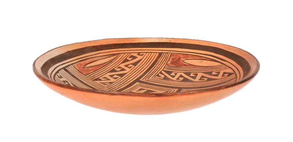 Hopi Pueblo Pottery Dish By Grace Chapella