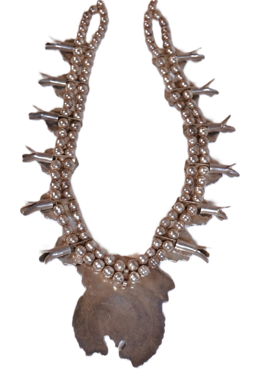 Navajo Cluster Squash Blossom Necklace