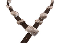 Navajo Sterling Silver Concho Belt