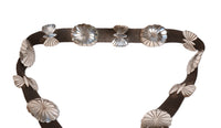 Navajo Sterling Silver Concho Belt