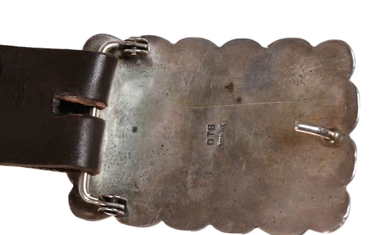 Navajo Sterling Silver Concho Belt