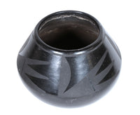San Ildefonso Black on Black Pottery Jar By Maria Martinez