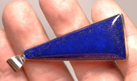 Navajo Sterling Silver and Lazuli Lapis Pendant By Eddie Chee