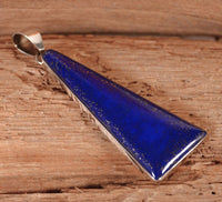 Navajo Sterling Silver and Lazuli Lapis Pendant By Eddie Chee