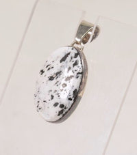 Navajo White Buffalo Oval Pendant