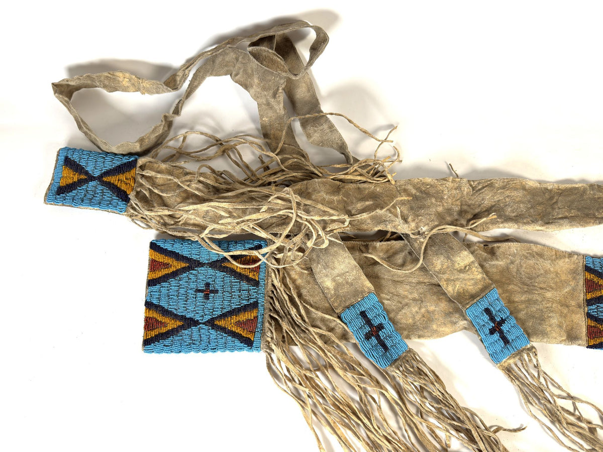 Plains Beaded Hide Bow and Quiver Case