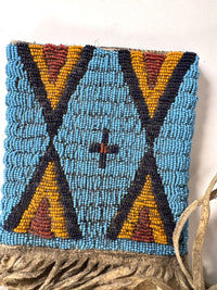 Plains Beaded Hide Bow and Quiver Case