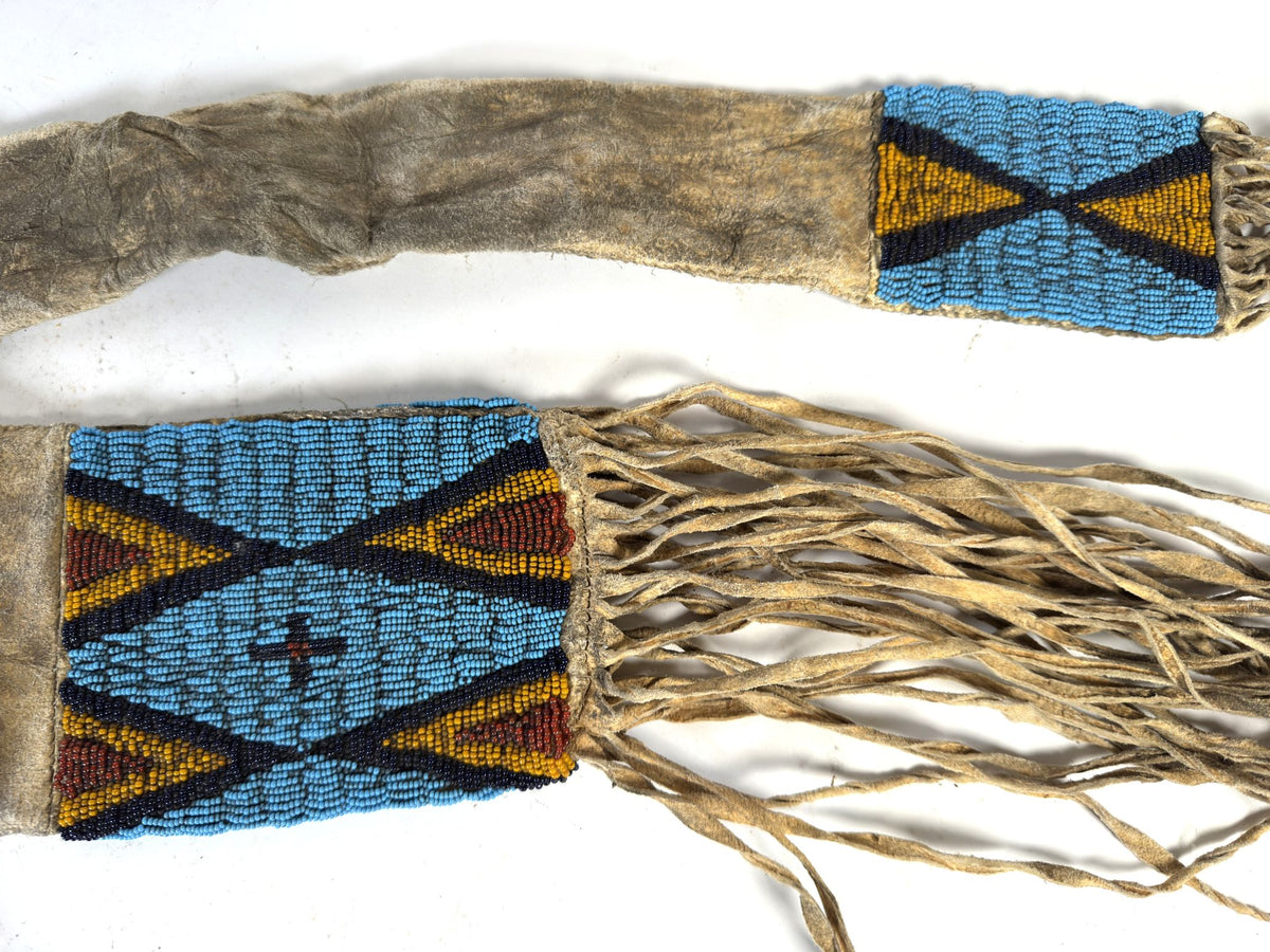 Plains Beaded Hide Bow and Quiver Case