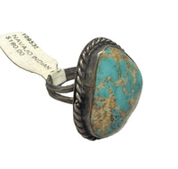 Navajo Indian Ring, Quality Natural Turquoise set in Sterling Silver