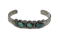 Navajo Railroad Bracelet - Early "Fred Harvey" Style - Coin Silver