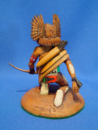 Hopi Kachina: Great Horned Owl Katsina (Mongwa) by Alfred "Bo" Lomahquahu