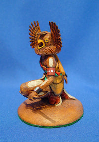 Hopi Kachina: Great Horned Owl Katsina (Mongwa) by Alfred "Bo" Lomahquahu