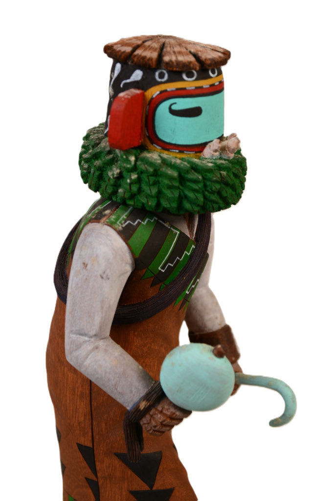 Hopi Kachina Three-Nosed Sikyahote Doll By Herschel Talashoma, Jr.